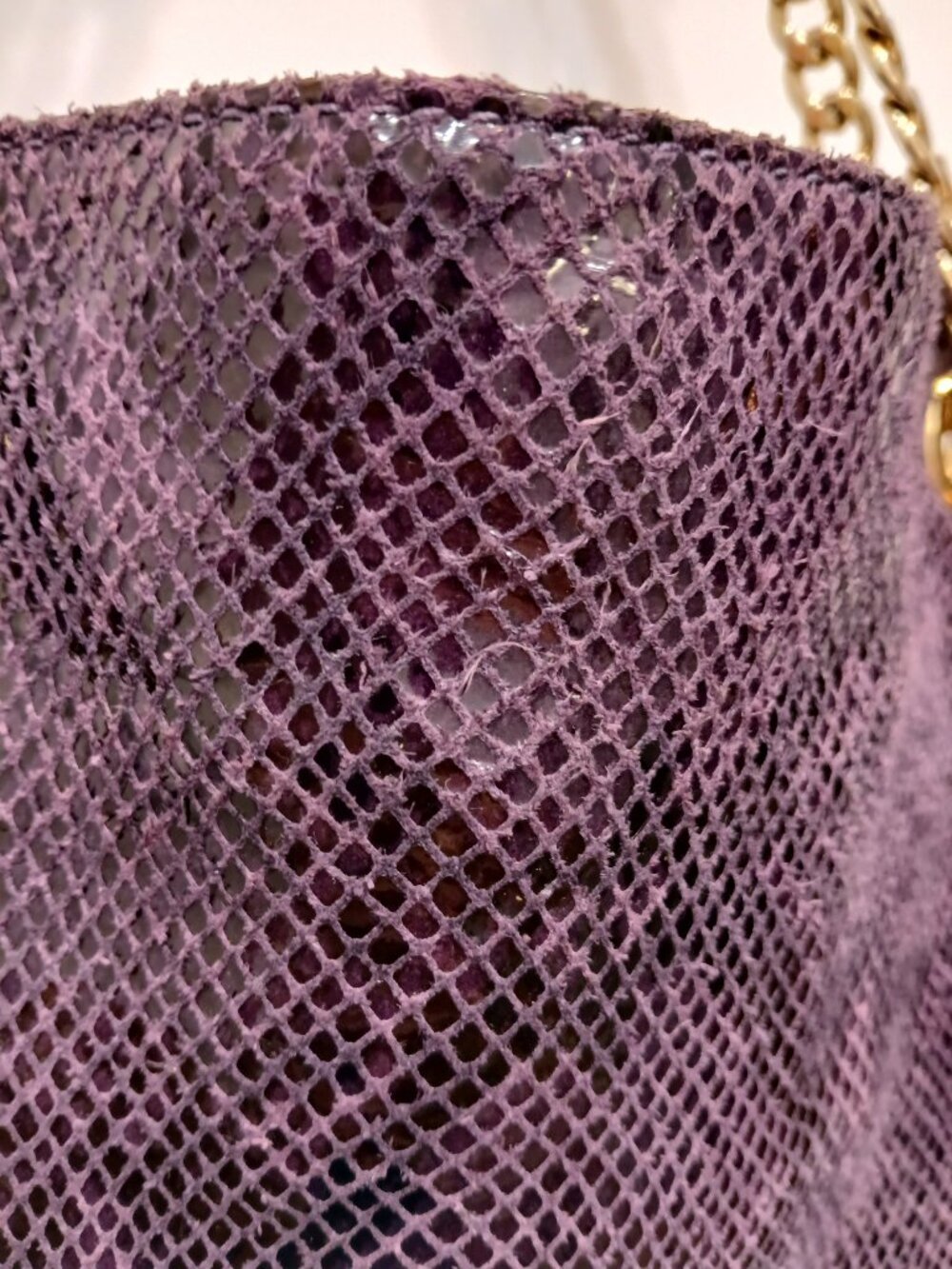 Michael Kors Purple Suede Python Bag💜 - Picture 8 of 11